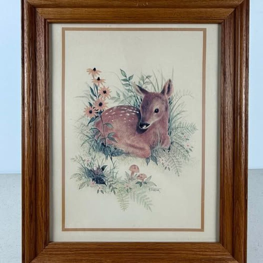 F. Massa Framed Fawn Art Print
